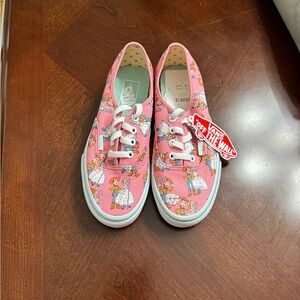 VANS Disney Pixar Toy Story Woody & Bo Peep NWT size 7